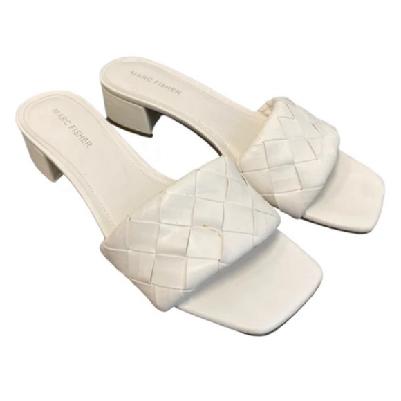 Marc Fisher off white heel sandals NEW - Picture 1 of 5